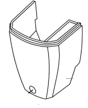 TAPA LATERAL-TAPA LUZ SINGER 9850, 9850,9855,  9860, 9868,  9878